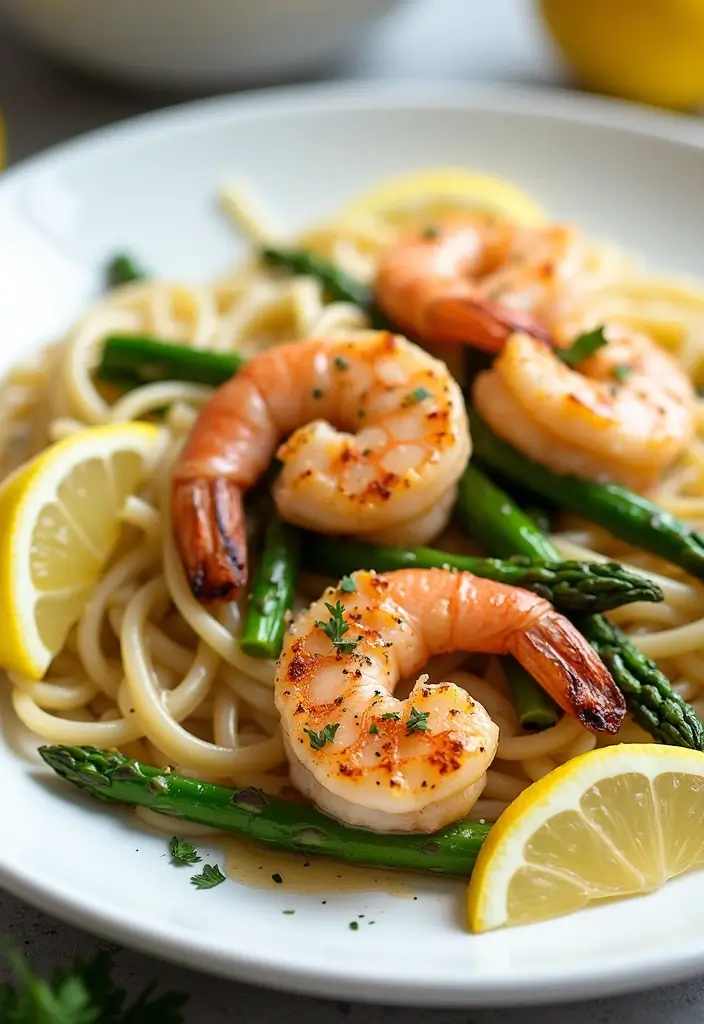 27 Seafood Fettuccine Alfredo Recipes for Creamy Perfection 74 27 Seafood Fettuccine Alfredo Recipes for Creamy Perfection - 12. Blackened Shrimp and Asparagus Fettuccine Alfredo