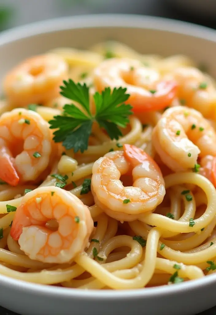 27 Seafood Pasta Recipes That Are Simple Yet Stunning 1 27 Seafood Pasta Recipes That Are Simple Yet Stunning - 1. Creamy Garlic Shrimp Pasta