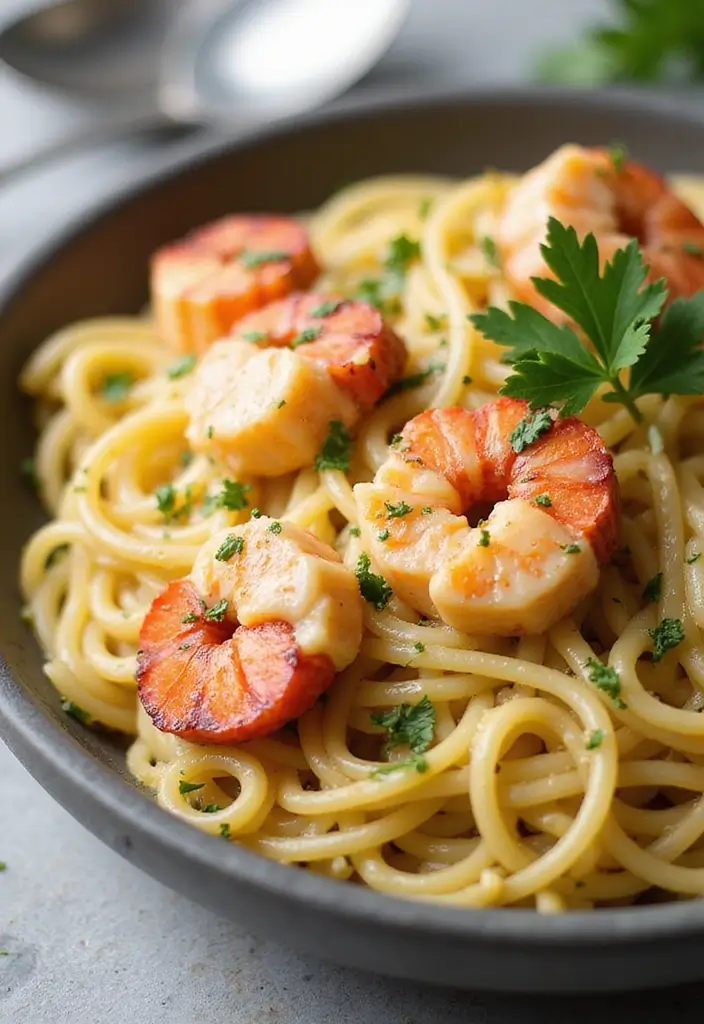 27 Seafood Pasta Recipes That Are Simple Yet Stunning 69 27 Seafood Pasta Recipes That Are Simple Yet Stunning - 11. Garlic Butter Lobster Pasta