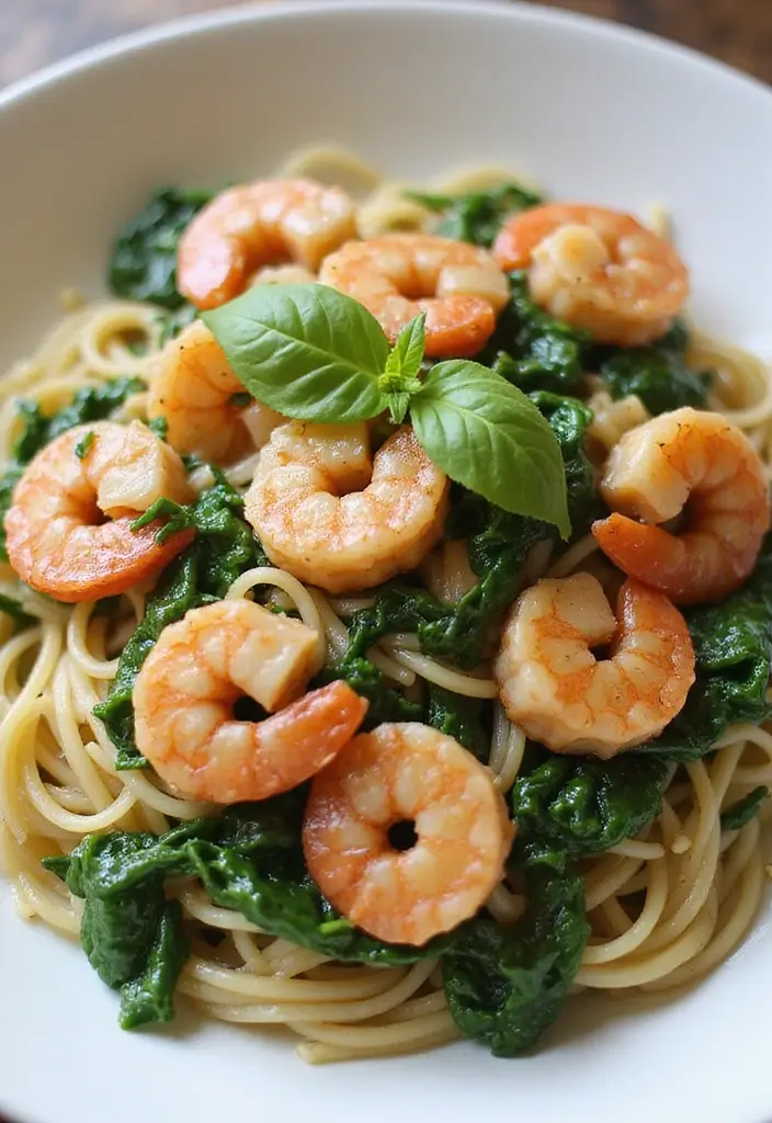 27 Seafood Pasta Recipes That Are Simple Yet Stunning 76 27 Seafood Pasta Recipes That Are Simple Yet Stunning - 12. Easy Shrimp and Spinach Pasta