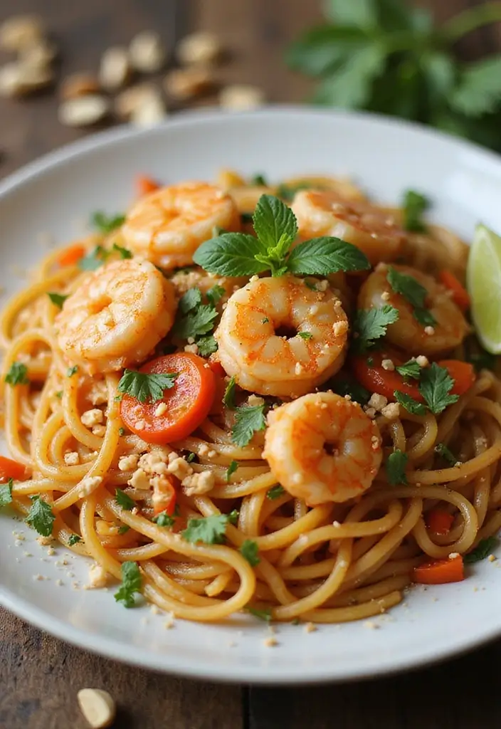 27 Seafood Pasta Recipes That Are Simple Yet Stunning 129 27 Seafood Pasta Recipes That Are Simple Yet Stunning - 21. Shrimp Pad Thai Pasta