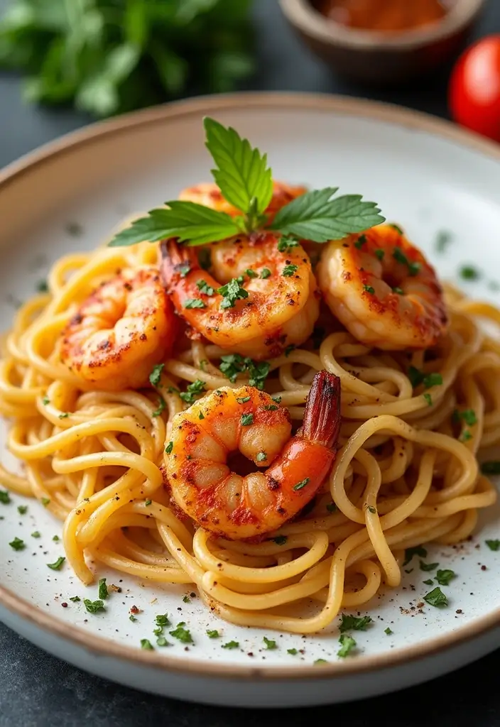27 Seafood Pasta Recipes That Are Simple Yet Stunning 143 27 Seafood Pasta Recipes That Are Simple Yet Stunning - 23. Blackened Shrimp Pasta