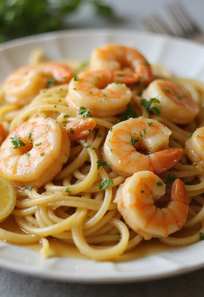 27 Seafood Pasta Recipes That Are Simple Yet Stunning 22 27 Seafood Pasta Recipes That Are Simple Yet Stunning - 4. Shrimp Scampi Linguine