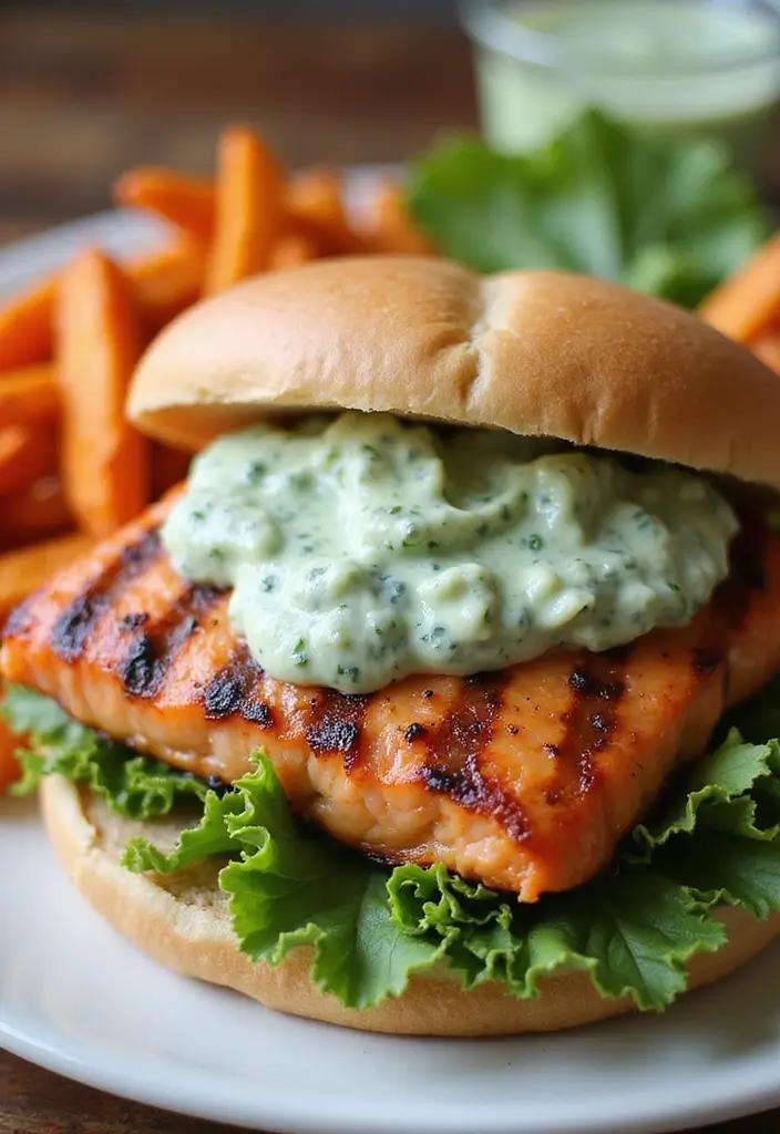 29 Seafood Dinner Recipes That Never Fail 162 29 Seafood Dinner Recipes That Never Fail - 26. Salmon Burgers with Cucumber Dill Sauce