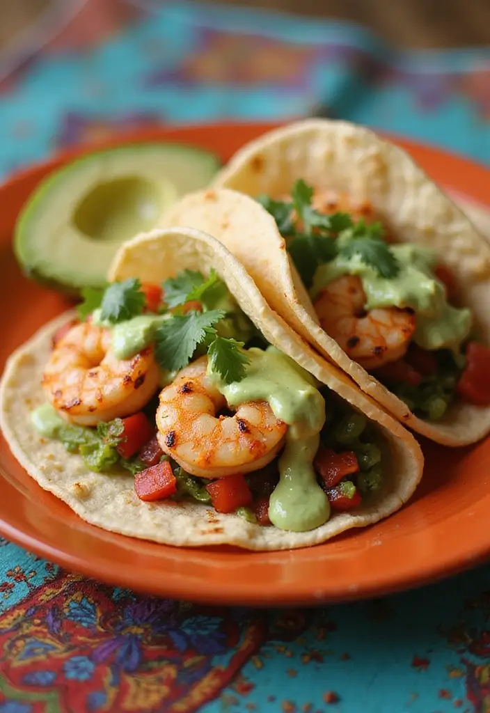 29 Seafood Dinner Recipes That Never Fail 15 29 Seafood Dinner Recipes That Never Fail - 3. Shrimp Tacos with Avocado Crema