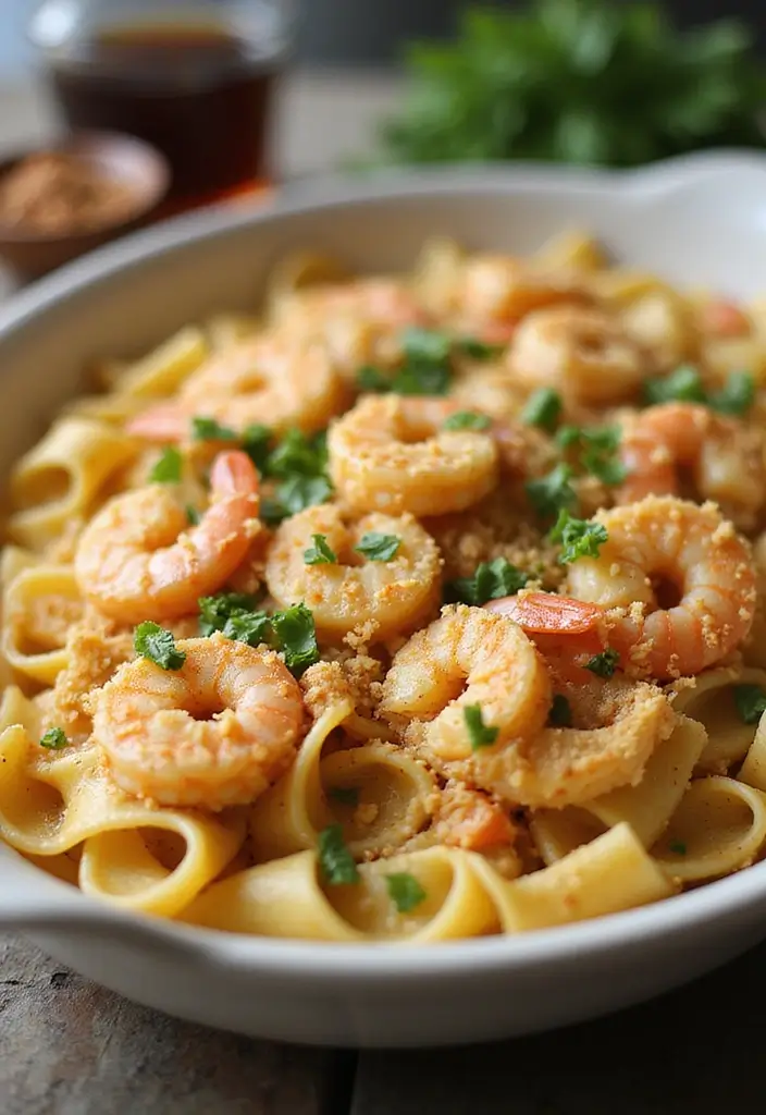 29 Seafood Pasta Bake Recipes for Cozy Family Dinners 57 29 Seafood Pasta Bake Recipes for Cozy Family Dinners - 11. Garlic Butter Shrimp Pasta Bake