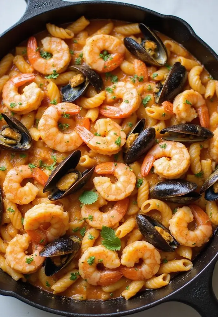 29 Seafood Pasta Bake Recipes for Cozy Family Dinners 83 29 Seafood Pasta Bake Recipes for Cozy Family Dinners - 15. One-Pan Seafood Pasta Bake