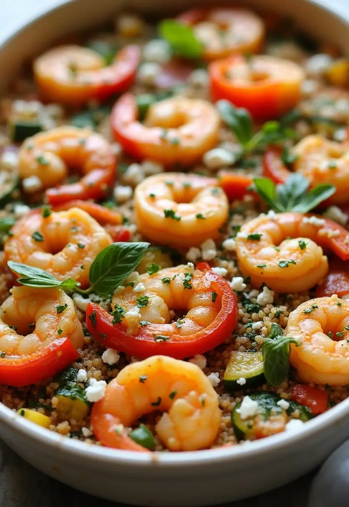 29 Seafood Pasta Bake Recipes for Cozy Family Dinners 90 29 Seafood Pasta Bake Recipes for Cozy Family Dinners - 16. Mediterranean Shrimp and Quinoa Bake