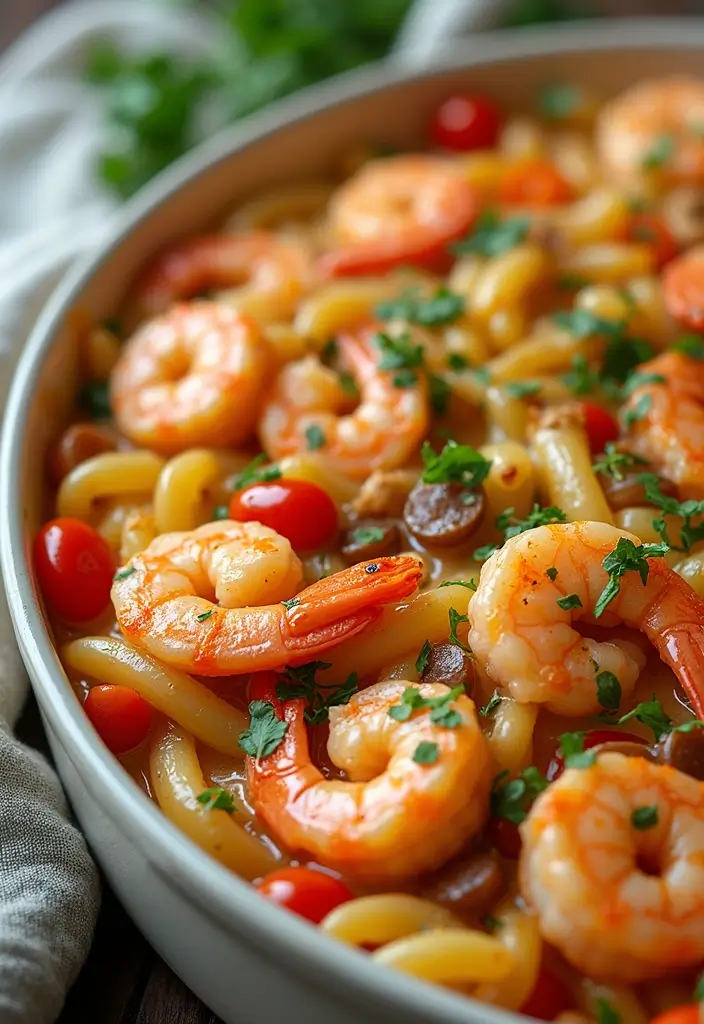 29 Seafood Pasta Bake Recipes for Cozy Family Dinners 138 29 Seafood Pasta Bake Recipes for Cozy Family Dinners - 24. Shrimp and Vegetable Pasta Bake