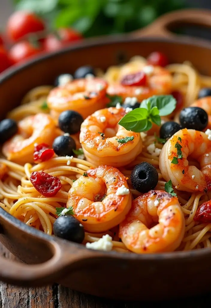 29 Seafood Pasta Bake Recipes for Cozy Family Dinners 45 29 Seafood Pasta Bake Recipes for Cozy Family Dinners - 9. Mediterranean Shrimp Pasta Bake