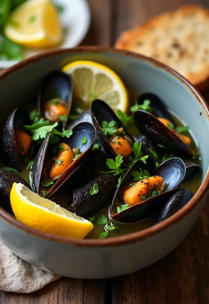 29 Shellfish Recipes and Seafood Dishes for Every Occasion - 4. Lemon Herb Mussels
