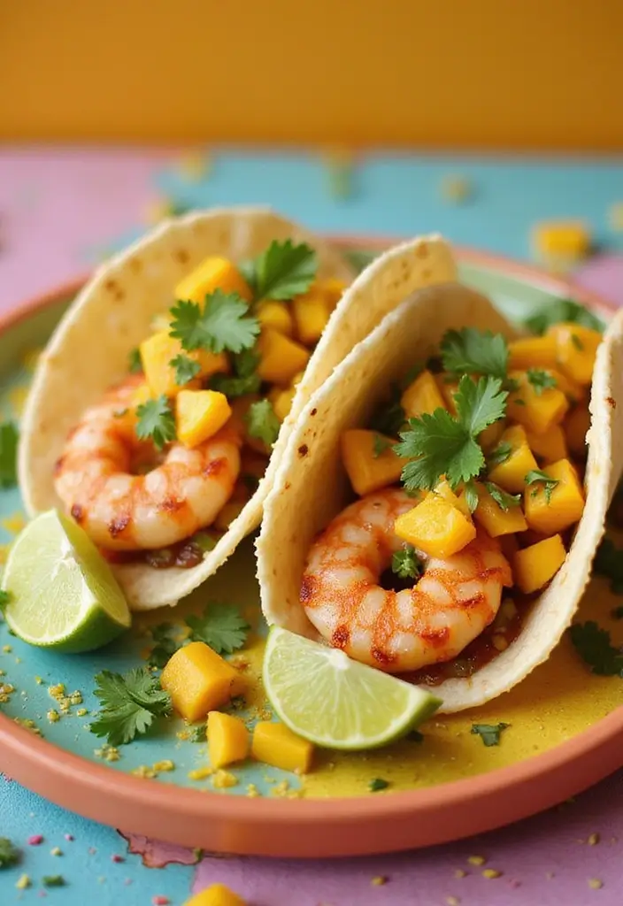29 Shellfish Recipes and Seafood Dishes for Every Occasion - 5. Shrimp Tacos with Mango Salsa