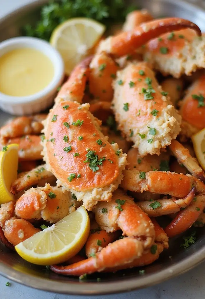 30 Best Seafood Dinner Recipes for Every Taste 91 30 Best Seafood Dinner Recipes for Every Taste - 15. Garlic Butter Crab Legs
