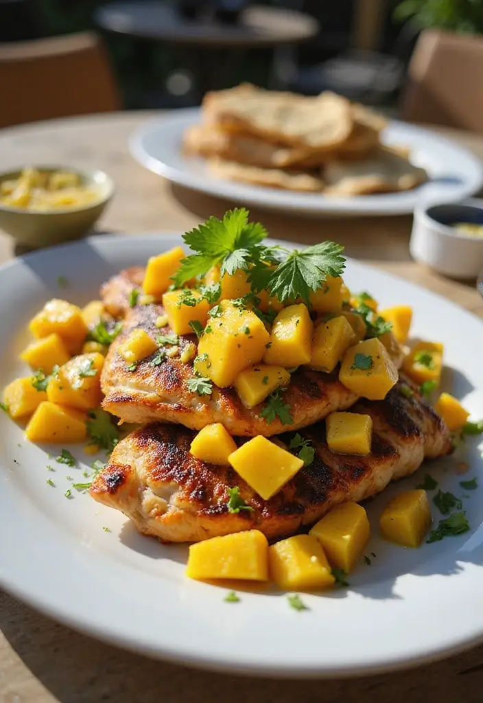 30 Best Seafood Dinner Recipes for Every Taste 187 30 Best Seafood Dinner Recipes for Every Taste - 29. Grilled Fish with Mango Salsa