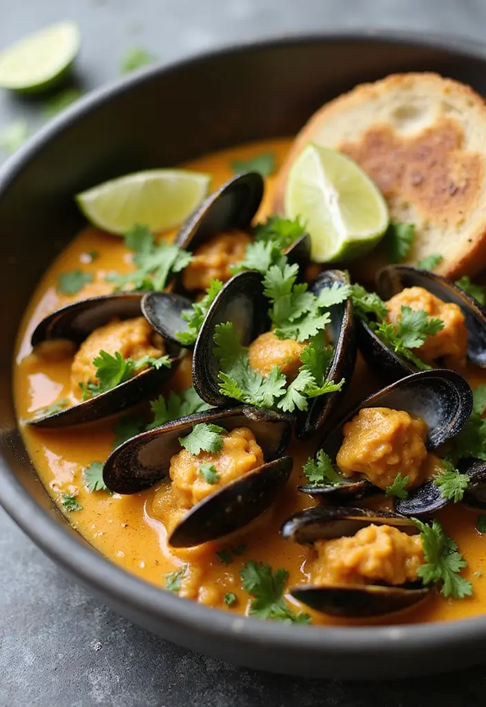 30 Best Seafood Dinner Recipes for Every Taste 41 30 Best Seafood Dinner Recipes for Every Taste - 7. Coconut Curry Mussels