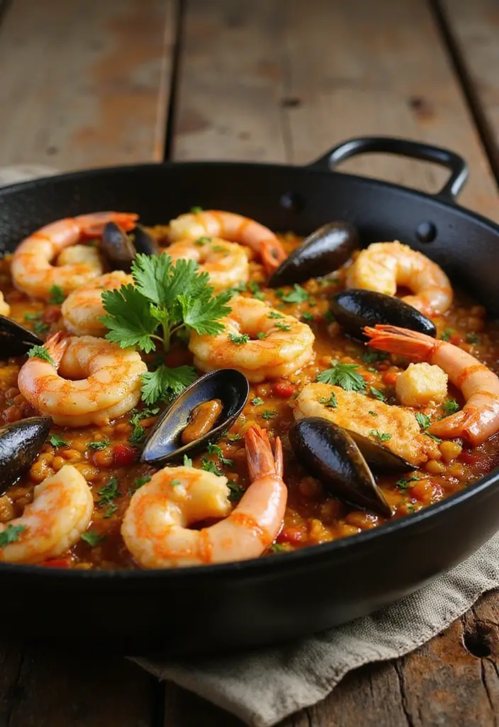 30 Best Seafood Dinner Recipes for Every Taste 53 30 Best Seafood Dinner Recipes for Every Taste - 9. Seafood Paella