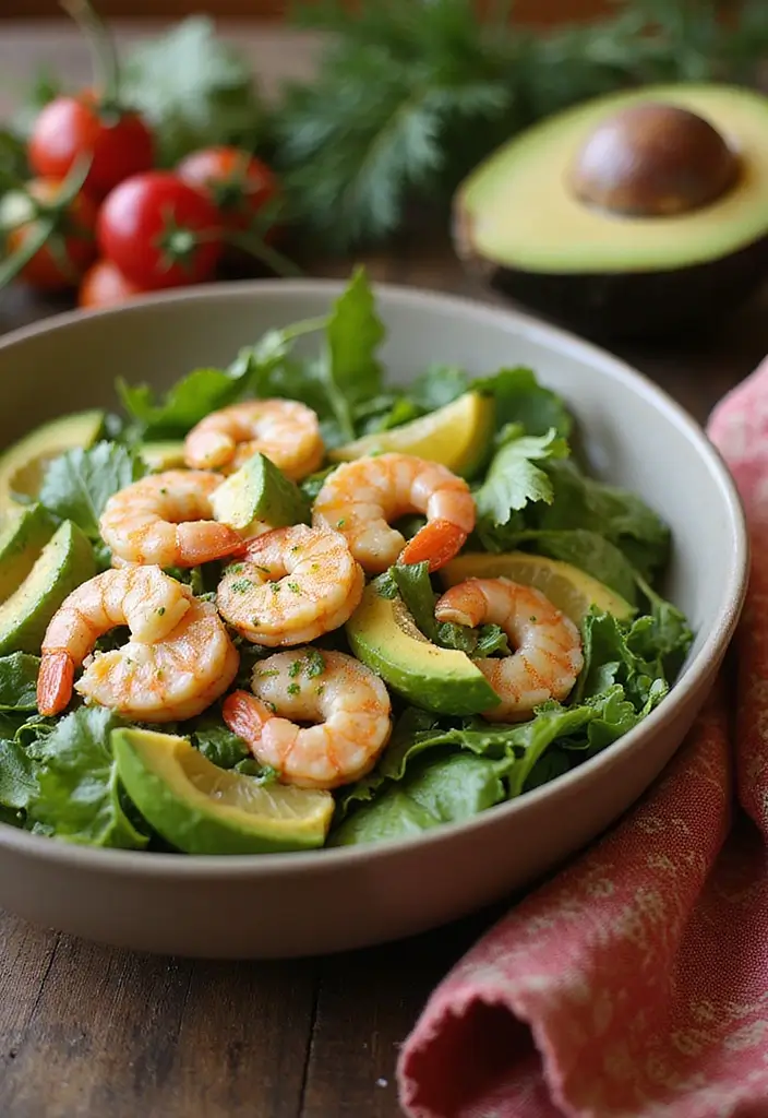 30+ Christmas Eve Seafood Recipes to Celebrate the Season - 16. Prawn and Avocado Salad