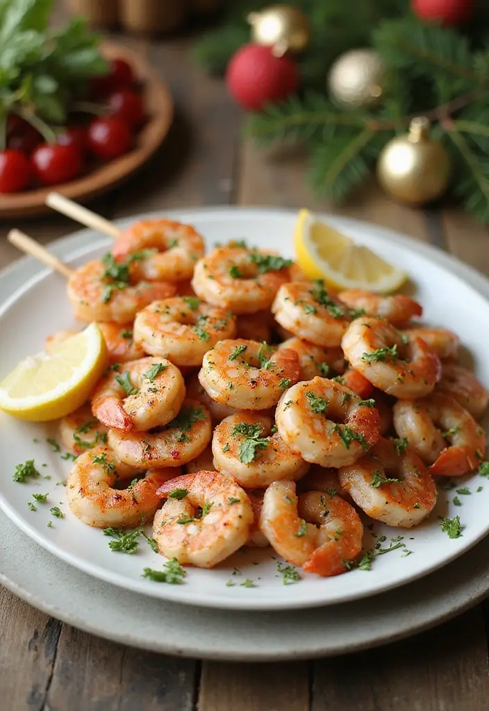 30+ Christmas Eve Seafood Recipes to Celebrate the Season - 30. Rosemary Garlic Shrimp