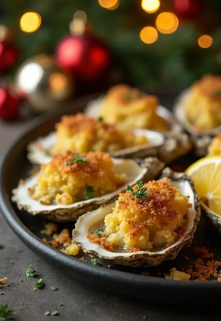 30+ Christmas Eve Seafood Recipes to Celebrate the Season - 6. Oysters Rockefeller