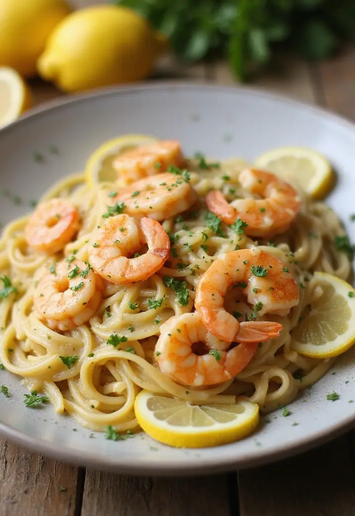 30+ Creamy Seafood Pasta Recipes You’ll Want to Make Tonight 1 30+ Creamy Seafood Pasta Recipes You’ll Want to Make Tonight - 1. Lemon Garlic Shrimp Fettuccine