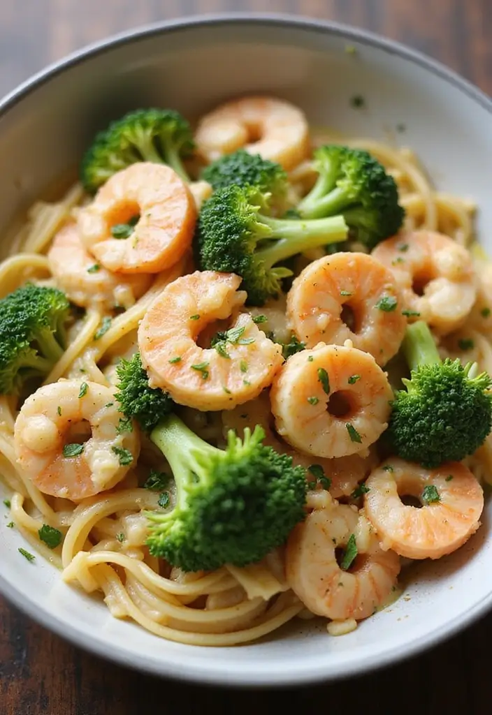 30+ Creamy Seafood Pasta Recipes You’ll Want to Make Tonight 71 30+ Creamy Seafood Pasta Recipes You’ll Want to Make Tonight - 13. Seafood and Broccoli Pasta