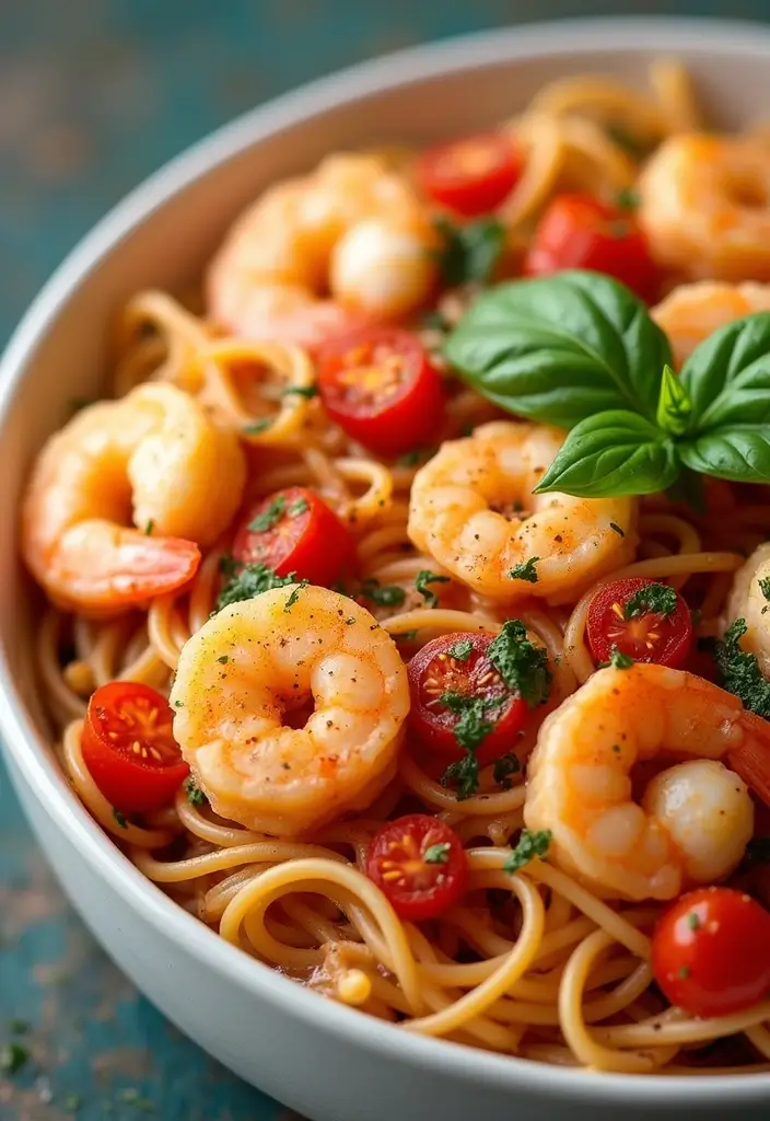 30+ Creamy Seafood Pasta Recipes You’ll Want to Make Tonight 78 30+ Creamy Seafood Pasta Recipes You’ll Want to Make Tonight - 14. Creamy Tomato Shrimp Pasta