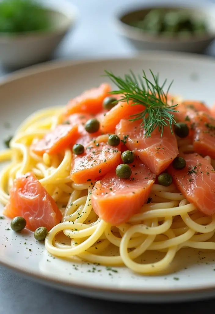 30+ Creamy Seafood Pasta Recipes You’ll Want to Make Tonight 127 30+ Creamy Seafood Pasta Recipes You’ll Want to Make Tonight - 21. Creamy Spaghetti with Smoked Salmon