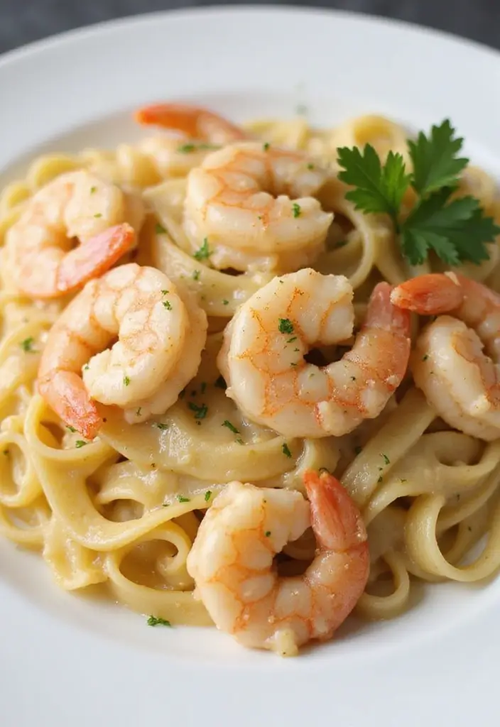 30+ Creamy Seafood Pasta Recipes You’ll Want to Make Tonight 181 30+ Creamy Seafood Pasta Recipes You’ll Want to Make Tonight - 29. Creamy Garlic Parmesan Shrimp Pasta
