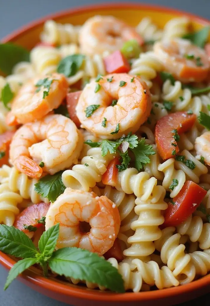 30+ Creamy Seafood Pasta Recipes You’ll Want to Make Tonight 188 30+ Creamy Seafood Pasta Recipes You’ll Want to Make Tonight - 30. Creamy Seafood Pasta Salad