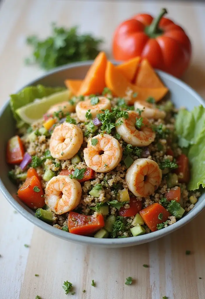 30+ Healthy Seafood Recipes for Every Day of the Week 58 30+ Healthy Seafood Recipes for Every Day of the Week - 12. Quinoa Seafood Salad