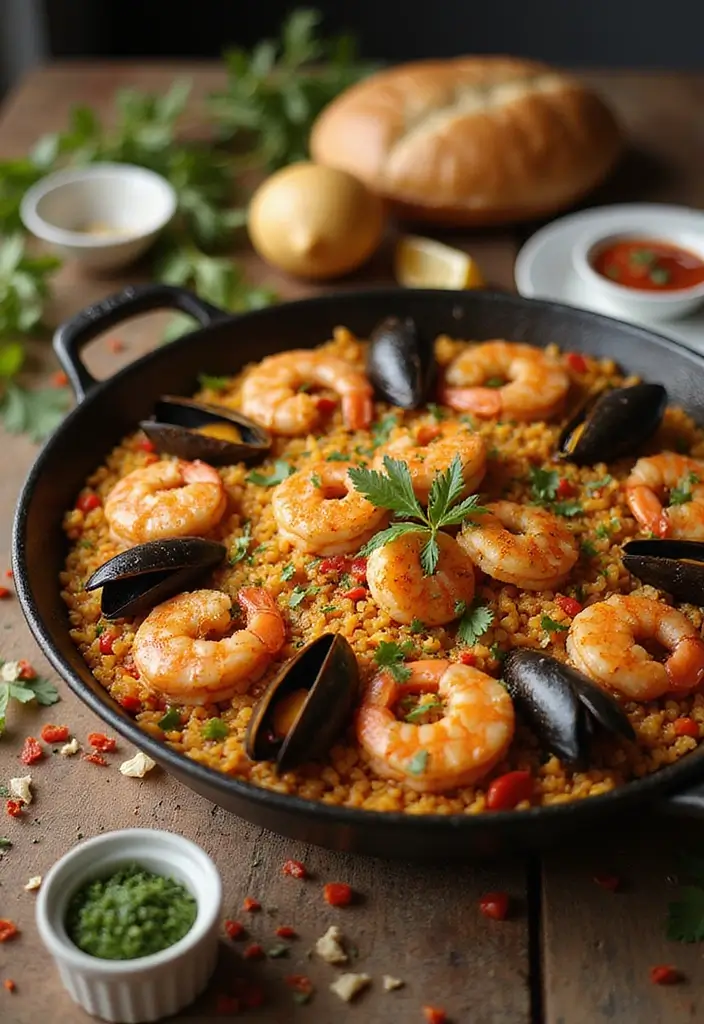 30+ Healthy Seafood Recipes for Every Day of the Week 133 30+ Healthy Seafood Recipes for Every Day of the Week - 23. Seafood Paella
