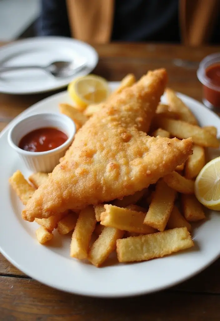 30+ Healthy Seafood Recipes for Every Day of the Week 166 30+ Healthy Seafood Recipes for Every Day of the Week - 28. Fish and Chips
