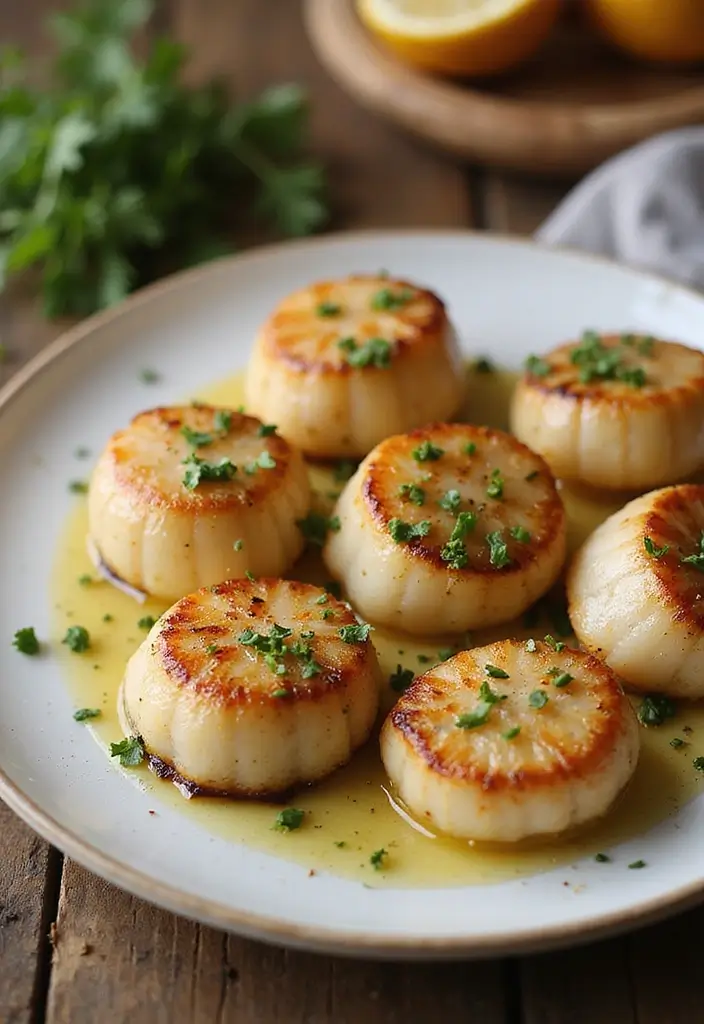 30+ Healthy Seafood Recipes for Every Day of the Week 19 30+ Healthy Seafood Recipes for Every Day of the Week - 5. Garlic Butter Scallops