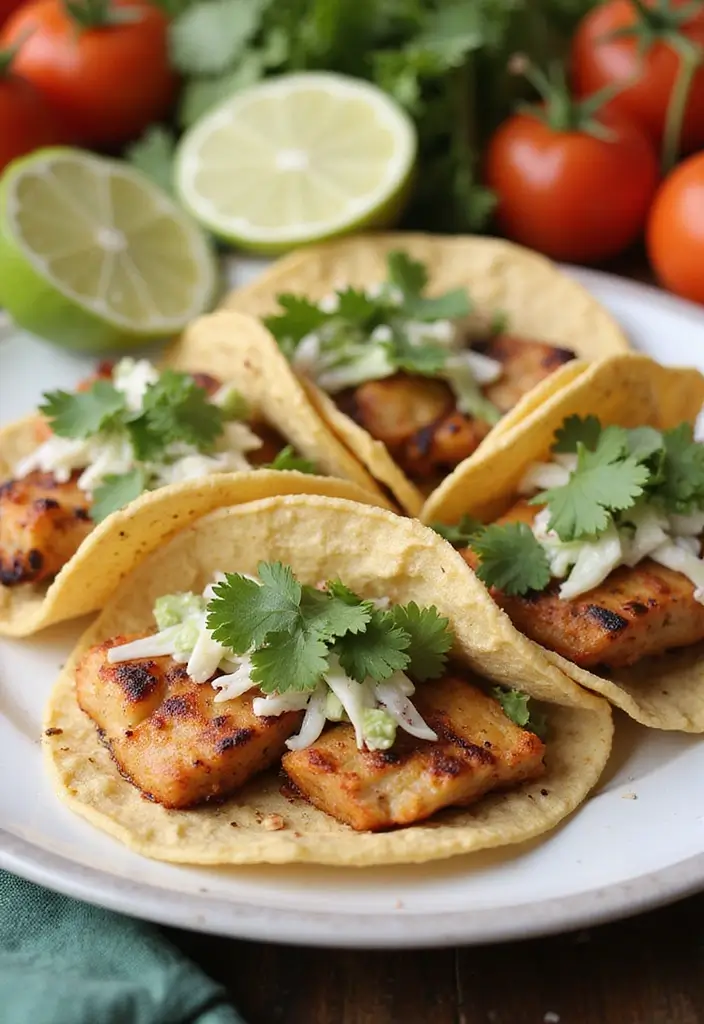 30+ Healthy Seafood Recipes for Every Day of the Week 33 30+ Healthy Seafood Recipes for Every Day of the Week - 7. Grilled Mahi Mahi Tacos
