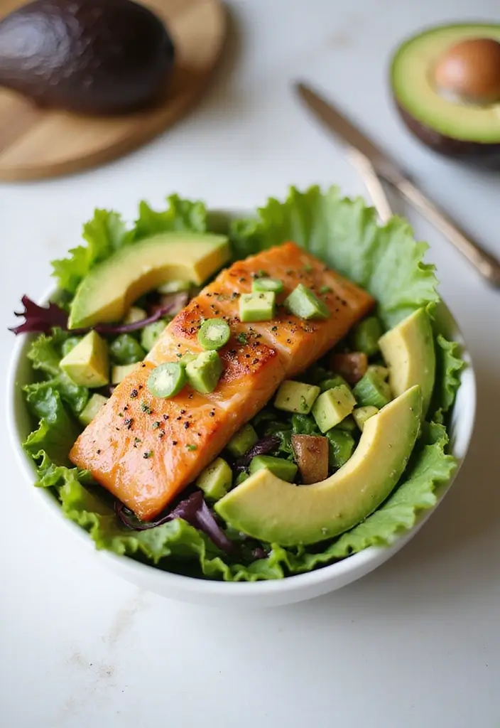 30+ Healthy Seafood Recipes for Every Day of the Week 36 30+ Healthy Seafood Recipes for Every Day of the Week - 8. Salmon Avocado Salad