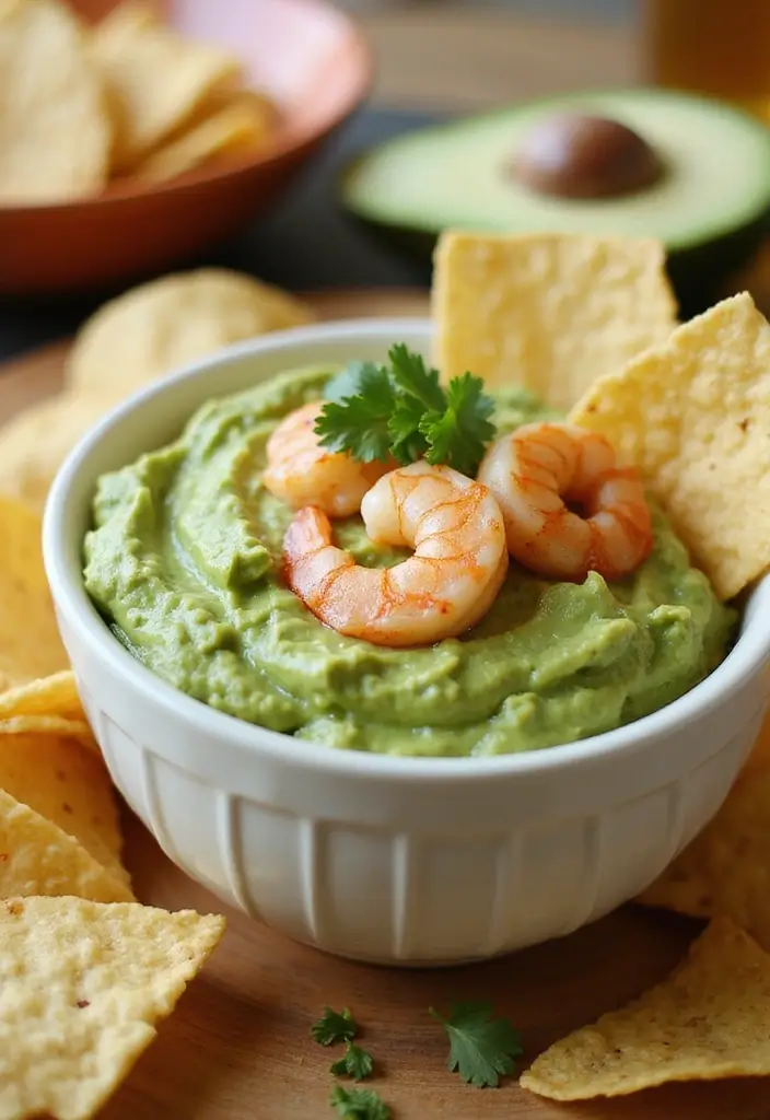 30+ Hot Seafood Dip Recipes for Parties and Game Nights 104 30+ Hot Seafood Dip Recipes for Parties and Game Nights - 16. Avocado Shrimp Dip