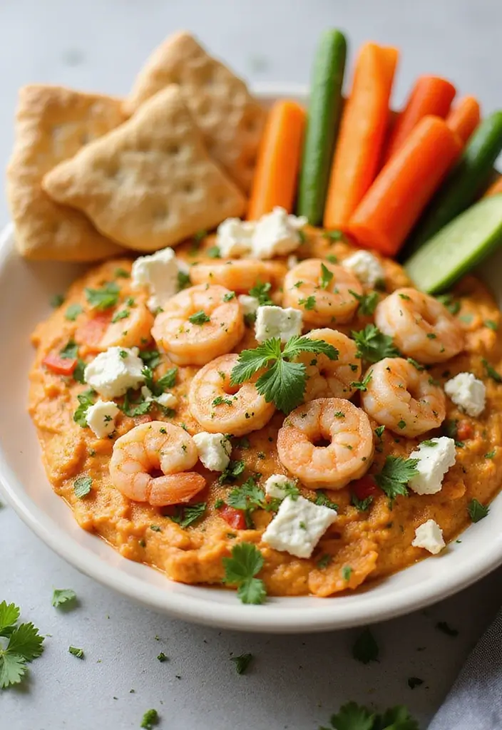 30+ Hot Seafood Dip Recipes for Parties and Game Nights 29 30+ Hot Seafood Dip Recipes for Parties and Game Nights - 5. Mediterranean Shrimp and Feta Dip