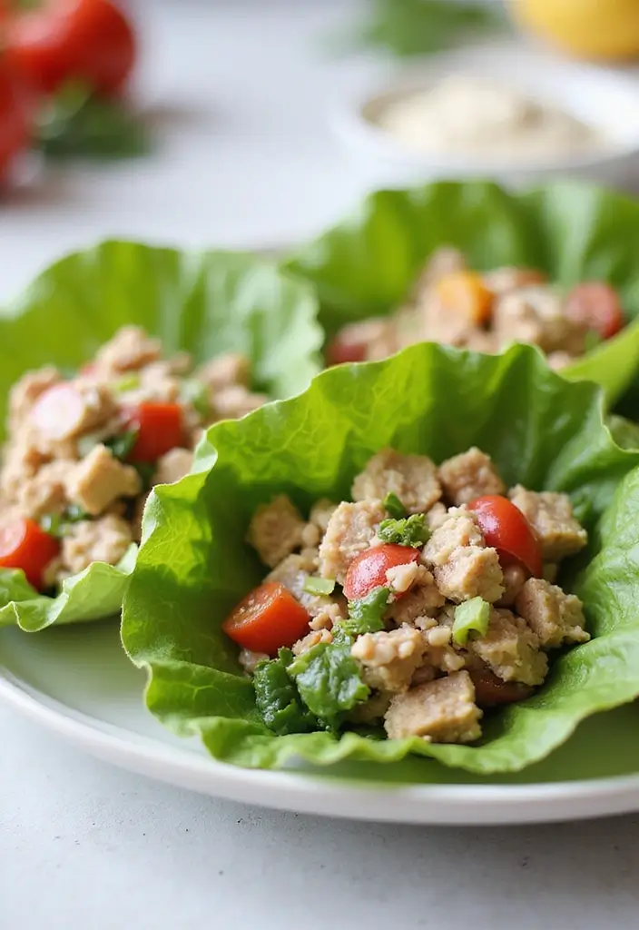 30+ Keto Seafood Recipes for a Light, Satisfying Meal 137 30+ Keto Seafood Recipes for a Light, Satisfying Meal - 21. Tuna Salad Lettuce Wraps