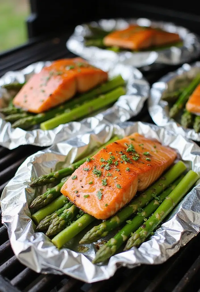 30+ Keto Seafood Recipes for a Light, Satisfying Meal 172 30+ Keto Seafood Recipes for a Light, Satisfying Meal - 26. Salmon and Asparagus Foil Packets