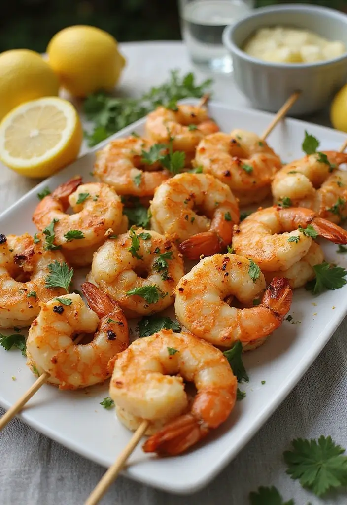 30+ Keto Seafood Recipes for a Light, Satisfying Meal 50 30+ Keto Seafood Recipes for a Light, Satisfying Meal - 8. Garlic Lemon Shrimp Skewers