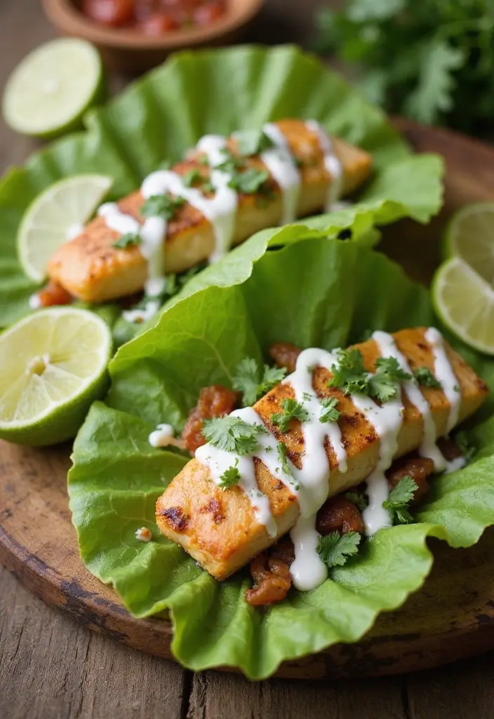 30+ Keto Seafood Recipes for a Light, Satisfying Meal 57 30+ Keto Seafood Recipes for a Light, Satisfying Meal - 9. Fish Tacos with Cilantro Lime Crema