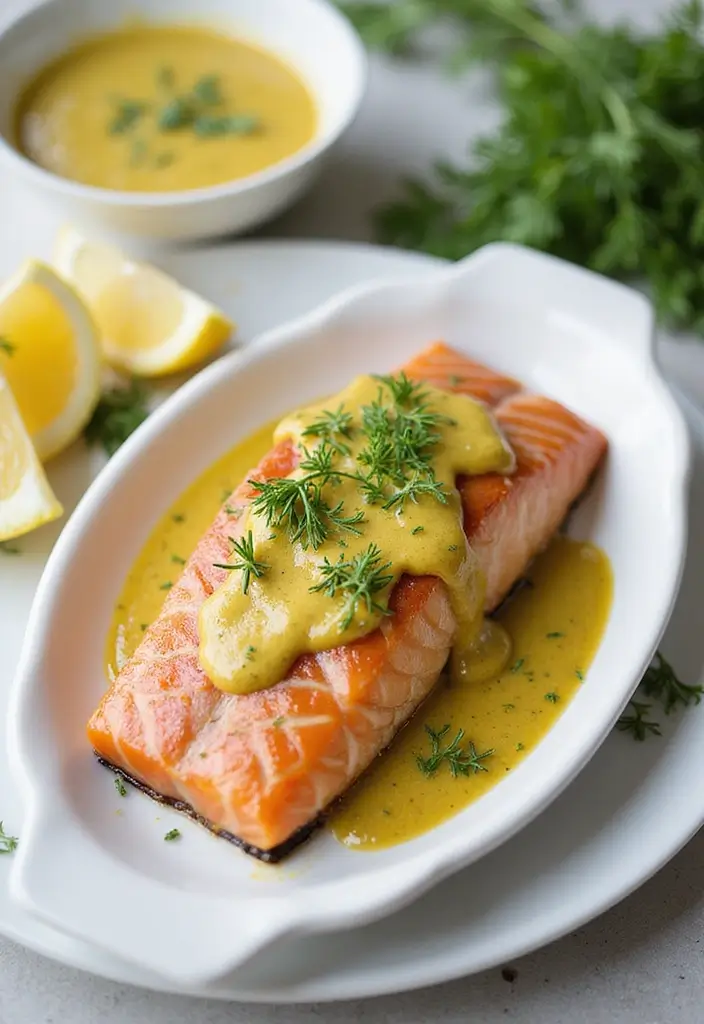 30+ Seafood Gravy and Sauce Recipes You’ll Keep Using 95 30+ Seafood Gravy and Sauce Recipes You’ll Keep Using - 15. Mustard Dill Sauce