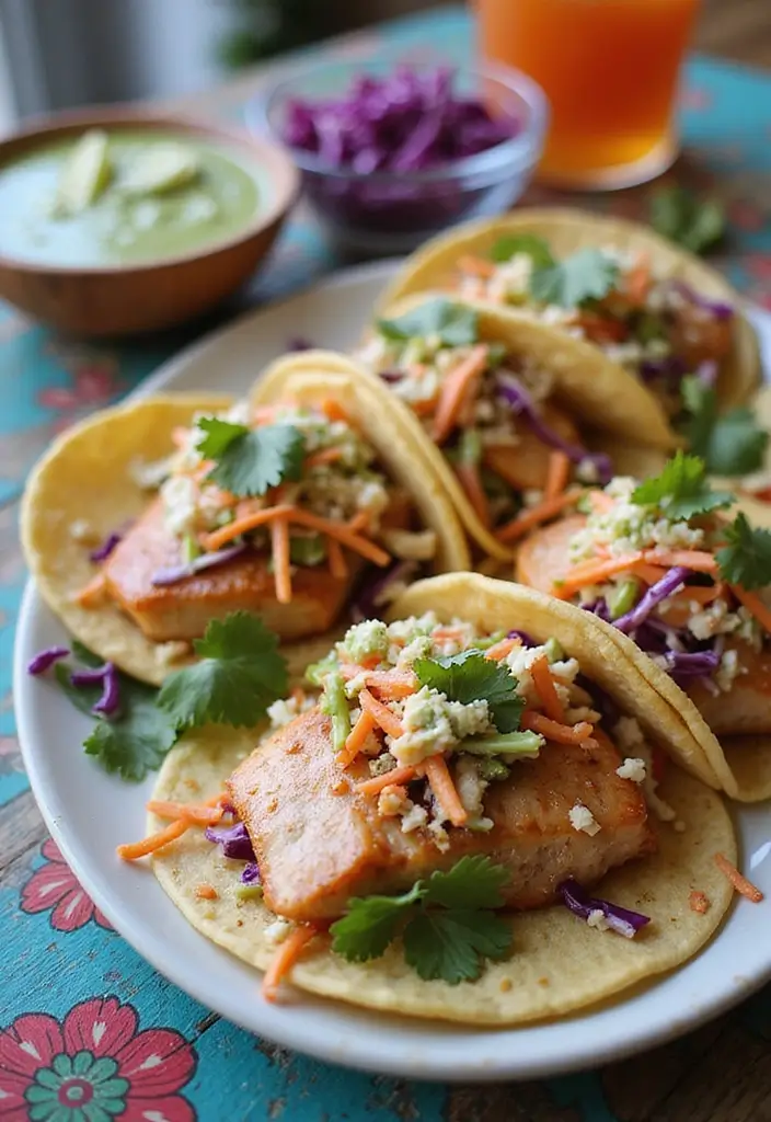 30+ Seafood Meal Prep Recipes for Busy Weeks 76 30+ Seafood Meal Prep Recipes for Busy Weeks - 12. Fish Tacos with Cabbage Slaw
