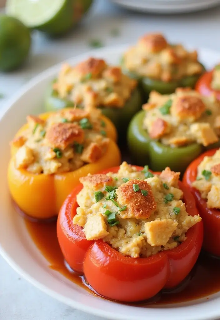 30+ Seafood Meal Prep Recipes for Busy Weeks 181 30+ Seafood Meal Prep Recipes for Busy Weeks - 29. Crab Stuffed Bell Peppers