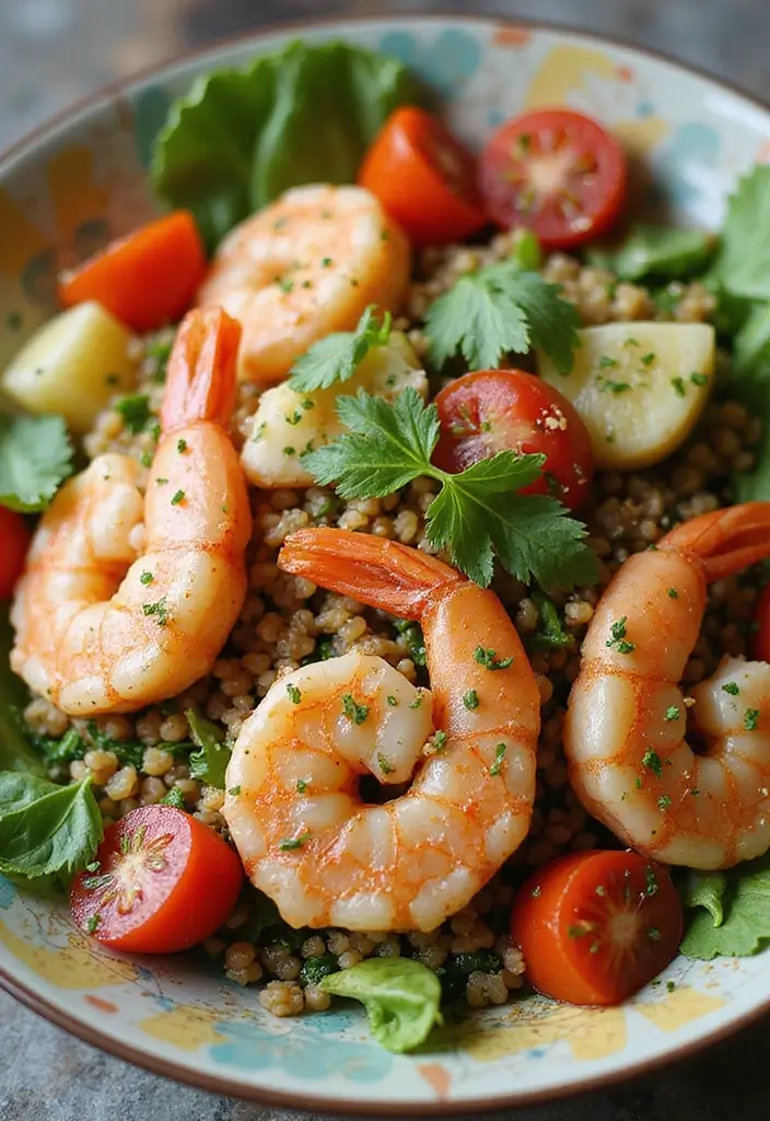 30+ Seafood Meal Prep Recipes for Busy Weeks 43 30+ Seafood Meal Prep Recipes for Busy Weeks - 7. Mediterranean Shrimp Quinoa