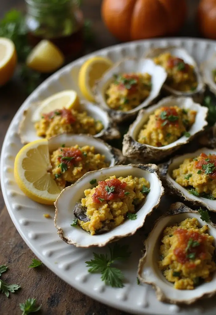 30+ Seafood Recipes for Thanksgiving Feasts 77 30+ Seafood Recipes for Thanksgiving Feasts - 13. Oysters Rockefeller