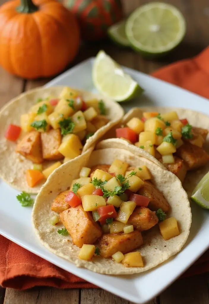 30+ Seafood Recipes for Thanksgiving Feasts 84 30+ Seafood Recipes for Thanksgiving Feasts - 14. Mahi Mahi Tacos with Pineapple Salsa