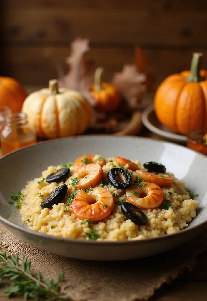 30+ Seafood Recipes for Thanksgiving Feasts 117 30+ Seafood Recipes for Thanksgiving Feasts - 19. Seafood Risotto