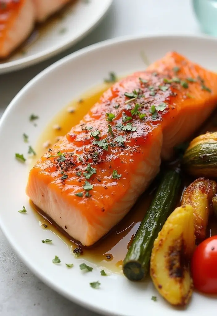 30+ Seafood Recipes for Thanksgiving Feasts 6 30+ Seafood Recipes for Thanksgiving Feasts - 2. Baked Salmon with Maple Glaze