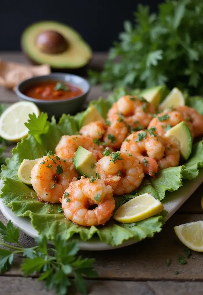 30+ Seafood Recipes for Thanksgiving Feasts 32 30+ Seafood Recipes for Thanksgiving Feasts - 6. Shrimp Cocktail with Avocado